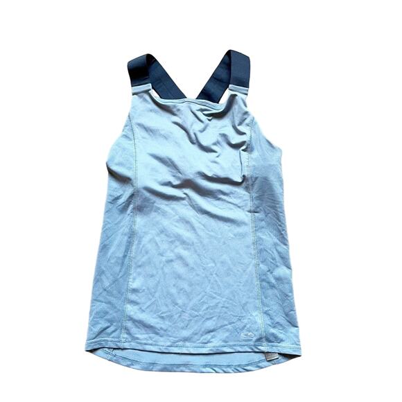 C9 Champion Size Small Colorblock Racerback Blue Tank Top - Picture 1 of 8